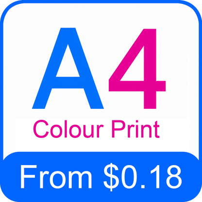 A4 Colour Print From $0.18